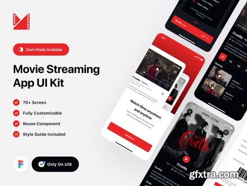 Watchme - Movie Streaming App UI Kit Ui8.net