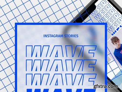 Wave Pack Instagram Story Templates Ui8.net