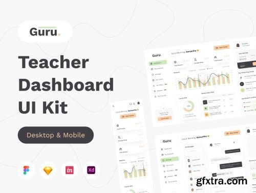 Guru - Teacher Dashboard UI KIT Ui8.net