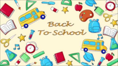 Videohive - Back To School Background On Yellow - 47576794