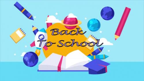 Videohive - Back To School Background 4K - 47576795