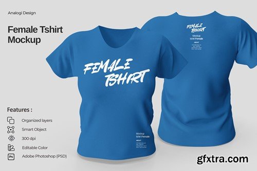 Female Tshirt Mockup JBLXP4R