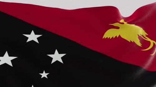 Videohive - Papua New Guinea Fabric Flag - 47577565