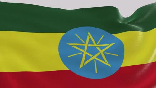 Videohive - Ethiopia Fabric Flag - 47577656