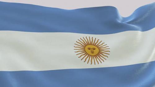 Videohive - Argentina Fabric Flag - 47577713