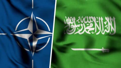 Videohive - Nato Flag And Flag Of Saudi Arabia - 47577807
