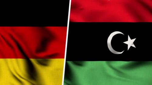 Videohive - Libya Flag And Flag Of Germany - 47578021