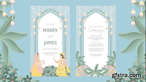 Videohive Animated Indian Wedding Invitation Template 47594151