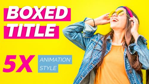Videohive - Boxed Titles - 47558164