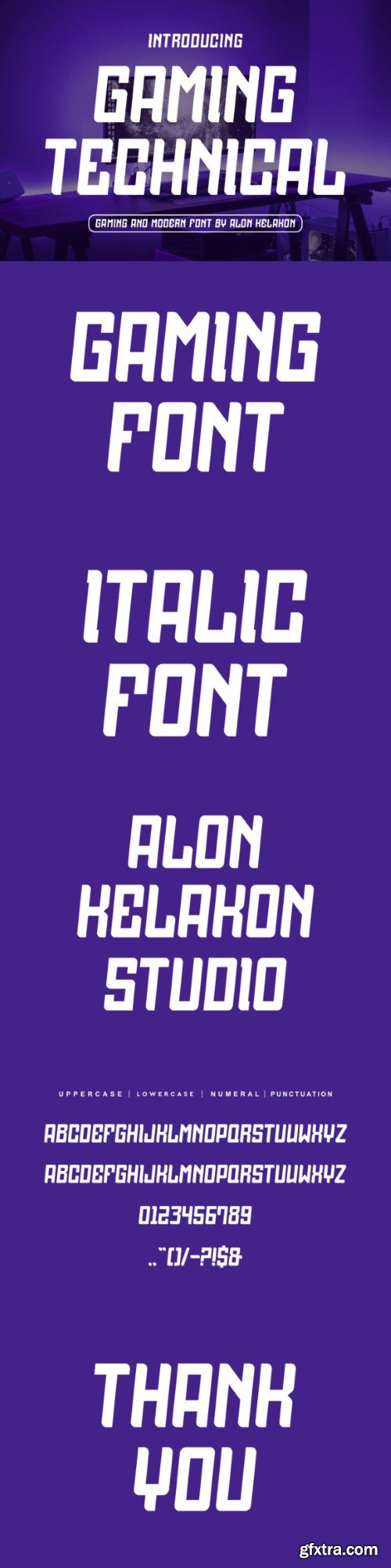 Gaming Technical Font
