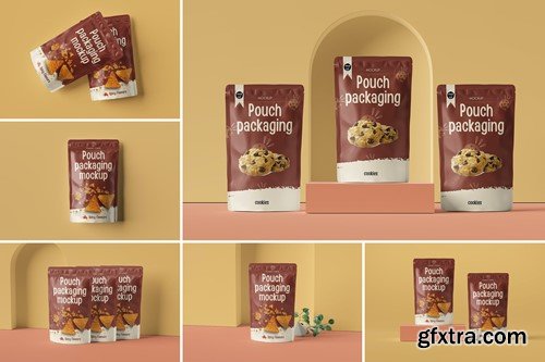 Pouch packaging Mockup H7HNXN2