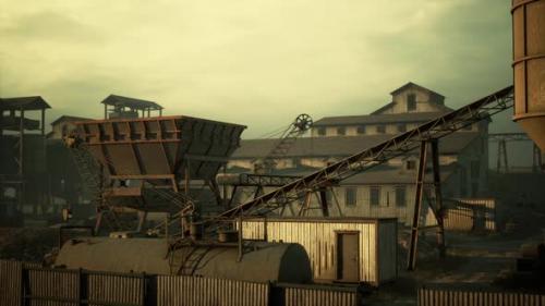 Videohive - Old Abandoned Welsh Coal Mine Pit Gear - 47581394