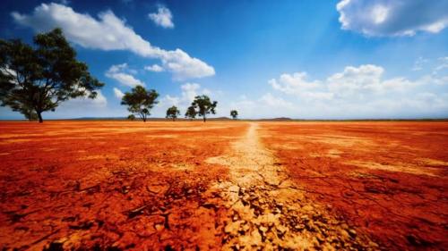Videohive - Cracked Sand in the Summer with the Sun - 47581715