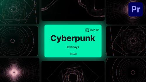 Videohive - Cyberpunk Overlays for Premiere Pro Vol. 03 - 47591419