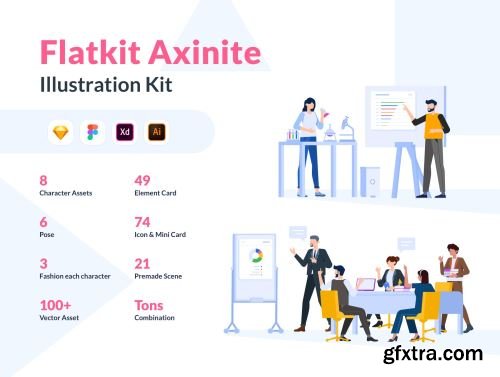 Axinite Illustration Kit Ui8.net