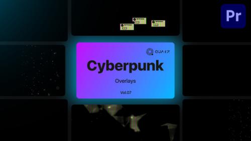 Videohive - Cyberpunk Overlays for Premiere Pro Vol. 07 - 47591504