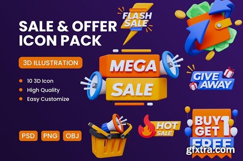 Sale and Offer 3D Icon WTSLJPW