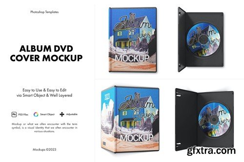 Album DVD Cover Mockup R75HA2H
