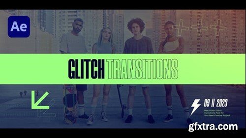 Videohive Glitch Transitions 47617681