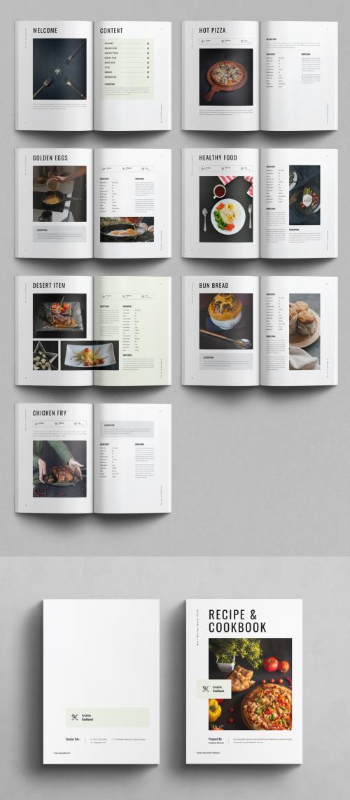 Cookbook Recipe Book Template Brochure Layout 637781726