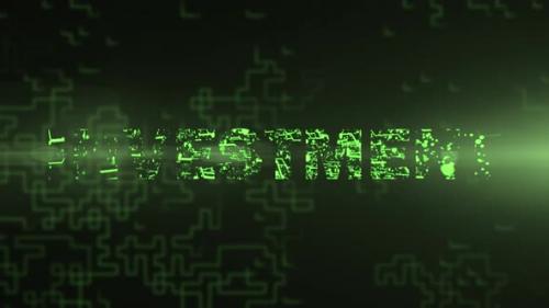Videohive - Investment - Digital Text Animation - 47607759