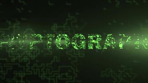 Videohive - Cryptography - Digital Text Animation - 47607767