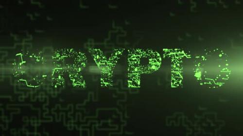 Videohive - Crypto - Digital Text Animation - 47607770