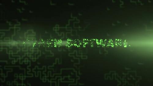 Videohive - Cyber Software - Digital Text Animation - 47607779