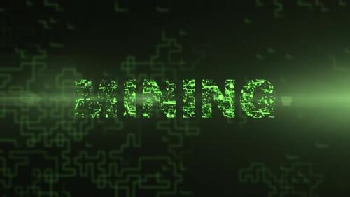 Videohive - Mining - Digital Text Animation - 47607784