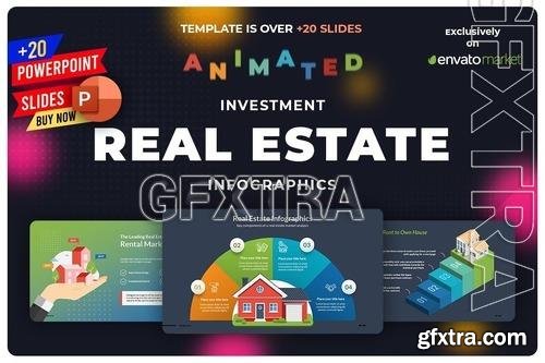 Real Estate Infographics Powerpoint Template 8Z37BLU