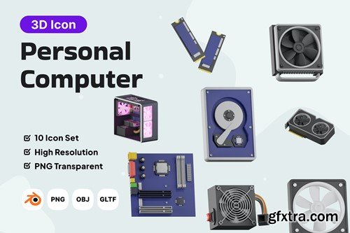 Personal Computer 3D Icon Pack 826H5YT