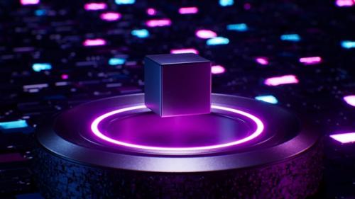 Videohive - Futuristic Sci Fi Cube Superconductor - 47635954