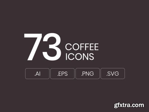 73 Coffee Icons Ui8.net