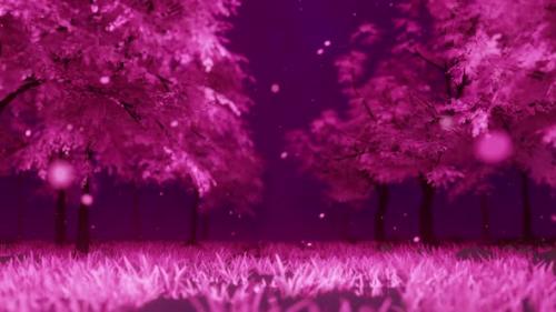 Videohive - Pink Forest Abstract Background - 47604038