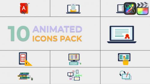 Videohive - Education Icons Pack for FCPX - 47595262