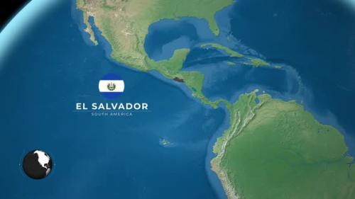 Videohive - El Salvador Earth Map - 47634850