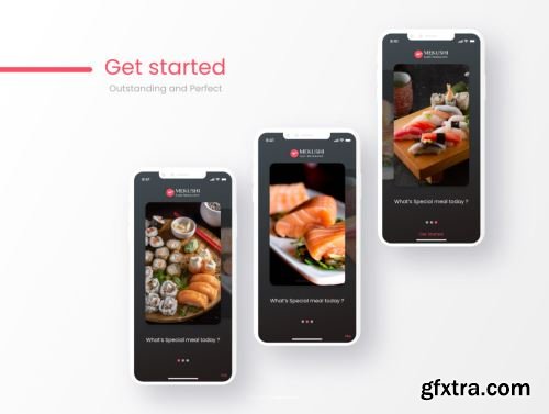 Sushi Restaurant for Mobile App Ui8.net