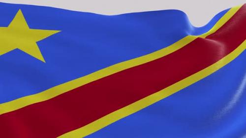 Videohive - Congo Democratic Republic Fabric Flag - 47634875