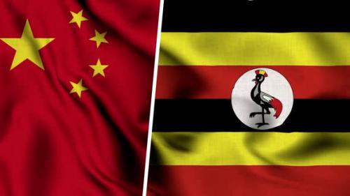 Videohive - China Flag And Flag Of Uganda - 47634882