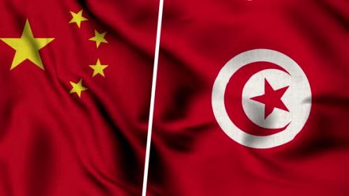 Videohive - China Flag And Flag Of Tunisia - 47634884