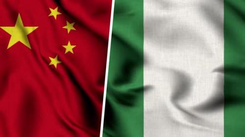 Videohive - China Flag And Flag Of Nigeria - 47634893