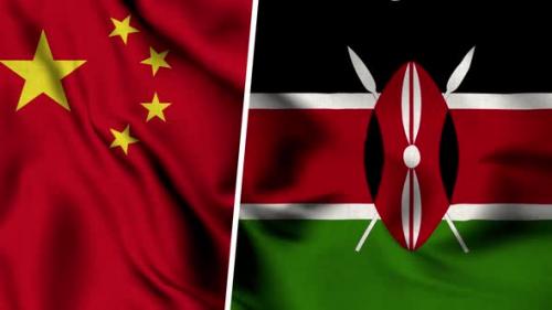 Videohive - China Flag And Flag Of Kenya - 47634913