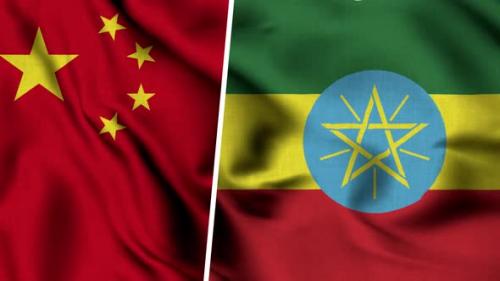Videohive - China Flag And Flag Of Ethiopia - 47635087