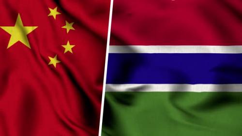 Videohive - China Flag And Flag Of Gambia - 47635096