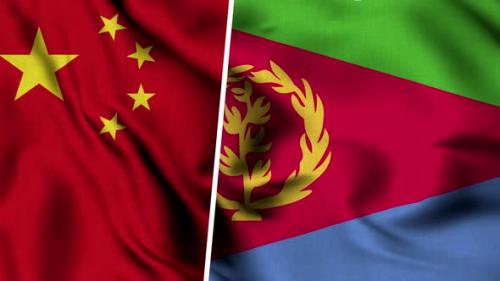 Videohive - China Flag And Flag Of Eritrea - 47635107