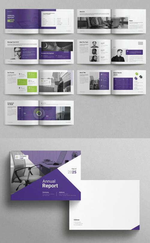 Annual Report Template Brochure Layout Landscape 636888789