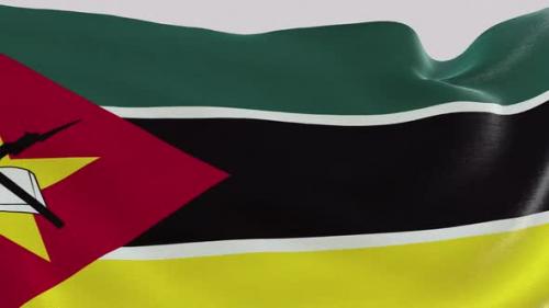 Videohive - Mozambique Fabric Flag - 47635562