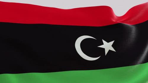 Videohive - Libya Fabric Flag - 47635631