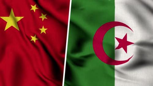 Videohive - China Flag And Flag Of Algeria - 47635113