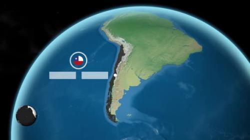 Videohive - Chile Earth Map - 47635124
